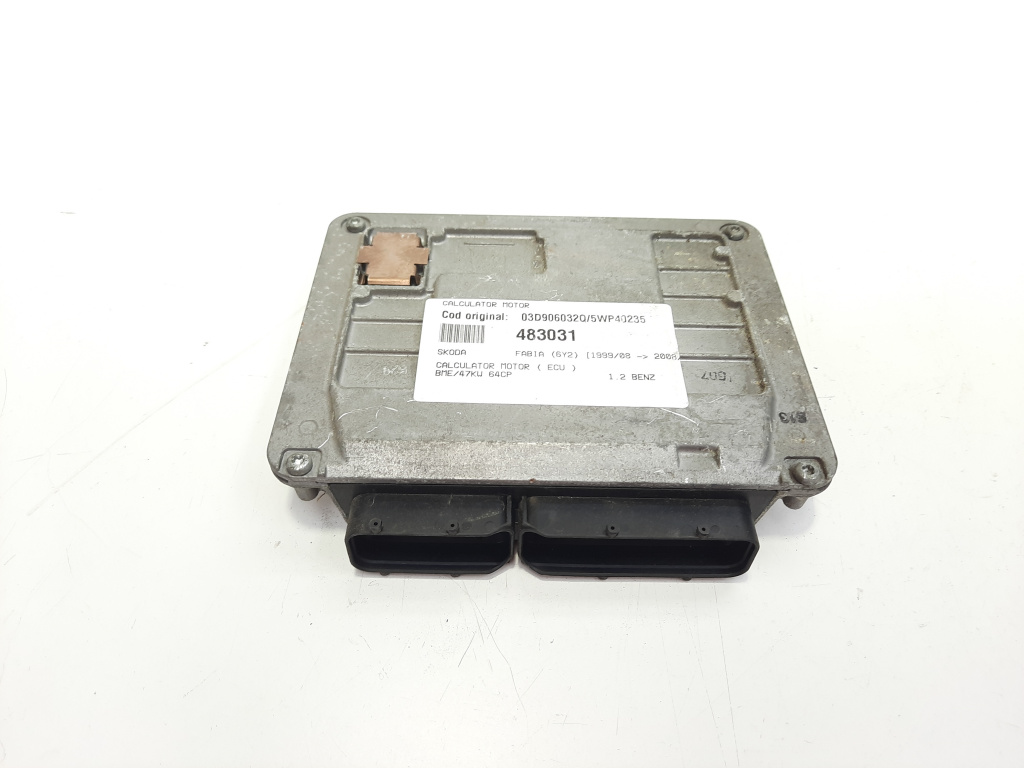 Calculator motor, cod 03D906032Q, 5WP40235, Skoda Fabia 1 (6Y2) 1.2 b, BME (id:483031)