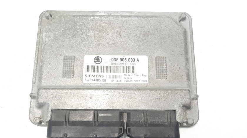 Calculator motor, cod 03E906033A, Skoda Fabia 1 Combi (6Y5) 1.2 benz, AZQ (id:495884)