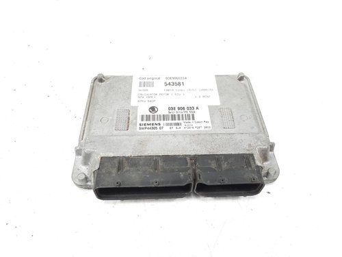Calculator motor, cod 03E906033A, Vw Polo (9N), 1.2 benz, AZQ (idi:543581)