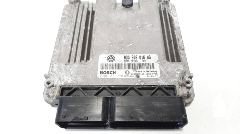 Calculator motor, cod 03G906016AG, 0281011658, Skoda Octavia 2 Combi (1Z5), 1.9 TDI, BJB (idi:483305)