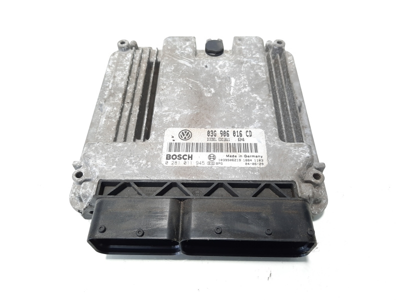 Calculator motor, cod 03G906016CD, 0281011945, Skoda Octavia 2 (1Z3) 1.9 tdi, BKC (idi:483231)