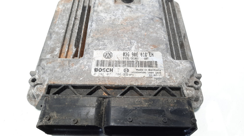 Calculator motor, cod 03G906016EH, Vw Golf 5 Plus (5M1) 2.0 TDI, AZV (idi:483436)