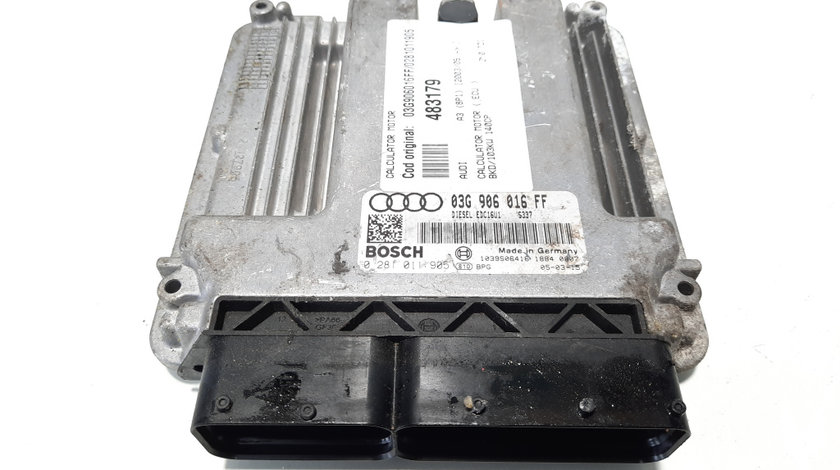 Calculator motor, cod 03G906016FF, 0281011905, Seat Altea XL (5P5, 5P8) 2.0 TDI, BKD (idi:483179)