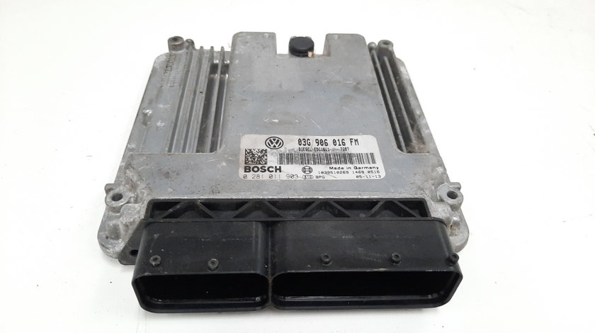 Calculator motor, cod 03G906016FM, 0281011903, Seat Altea XL (5P5, 5P8), 2.0 TDI, BKD (idi:491504)