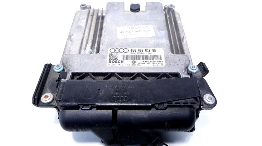 Calculator motor, cod 03G906016GN, 0281012113, Audi A4 (8EC, B7), 2.0 TDI, BLB (id:526854)