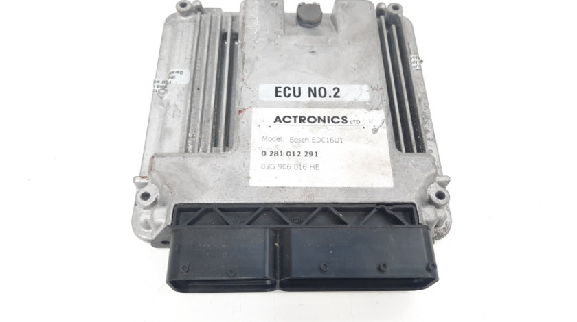 Calculator motor, cod 03G906016HE, 0281012291, Seat Altea (5P1) 2.0 TDI, BKD (id:483621)