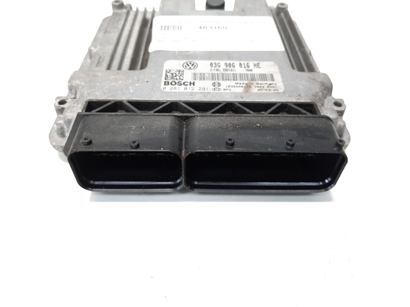 Calculator motor, cod 03G906016HE, 0281012291, VW Golf 5 Plus (5M1), 2.0 TDI, BKD (idi:483160)
