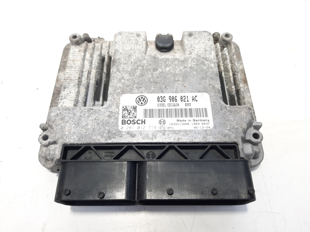 Calculator motor, cod 03G906021AC, 0281012719, VW Passat Variant (3C5), 2.0 TDI, BMP (id:488908)