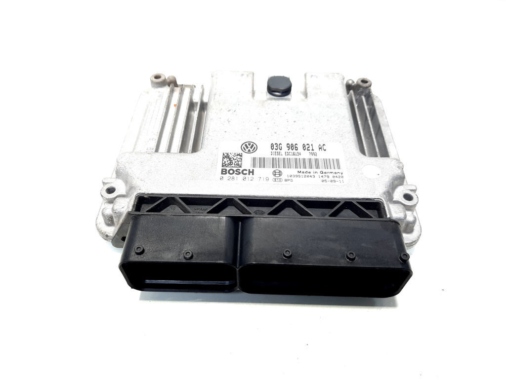 Calculator motor, cod 03G906021AC, 0281012719, Vw Passat Variant (3C5) 2.0 TDI, BMP (id:517174)