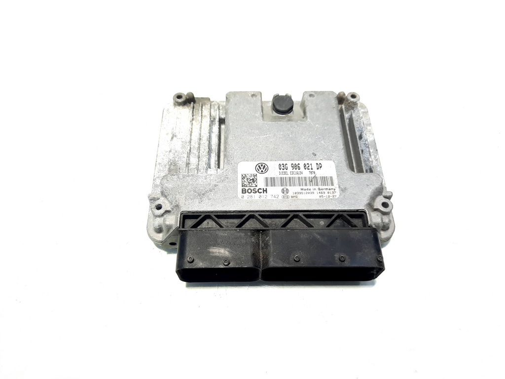 Calculator motor, cod 03G906021DP, 0281012742, Seat Toledo 3 (5P2), 1.9 TDI, BKC (idi:527090)
