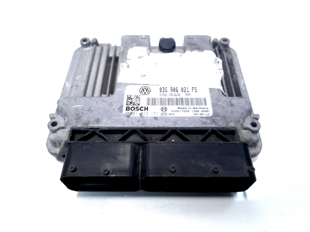 Calculator motor, cod 03G906021FS, 0281013171, Skoda Octavia 2 (1Z3), 2.0 TDI, BMM (idi:526829)