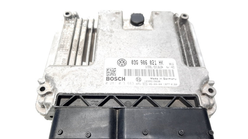 Calculator motor, cod 03G906021HK, 0281013683, Skoda Octavia 2 (1Z3), 1.9 TDI, BLS (idi:274906)