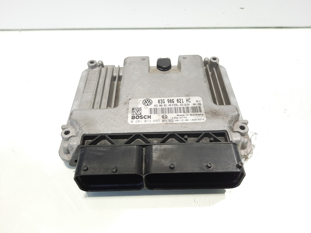 Calculator motor, cod 03G906021HK, 0281013685, VW Touran (1T1, 1T2), 1.9 TDI, BLS (id:540500)