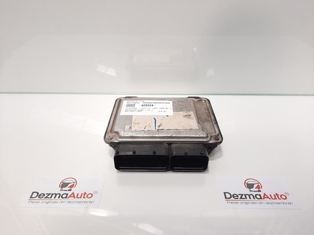 Calculator motor, cod 03G906021KK, 0281013228, VW Golf 5 (1K1), 2.0 TDI, BKD (idi:429224)