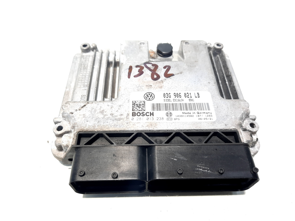 Calculator motor, cod 03G906021LB, 0281013238, Skoda Octavia 2 Combi (1Z5), 1.9 TDI, BXE (idi:517560)