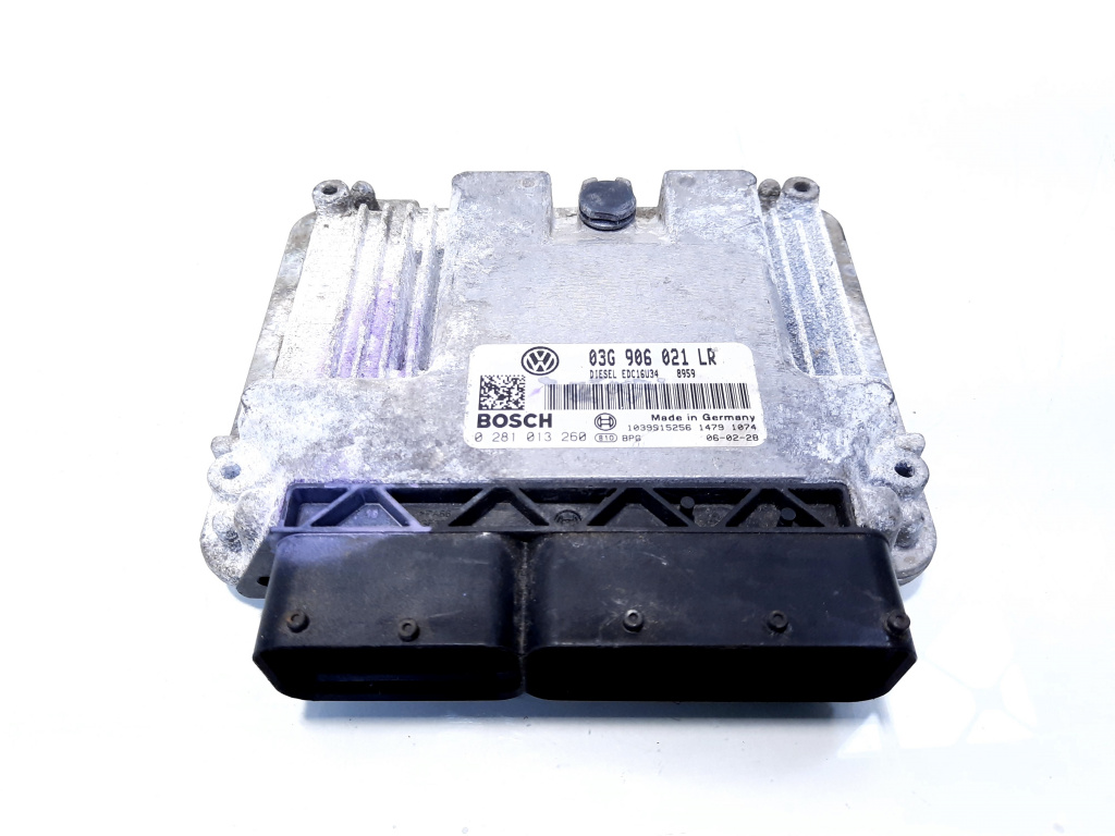 Calculator motor, cod 03G906021LR, 0281013260, Audi A3 (8P1), 1.9 TDI, BXE (idi:526847)