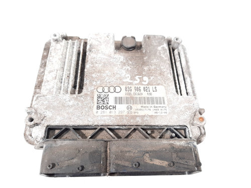 Calculator motor, cod 03G906021LS, 0281013297, Audi A3 (8P1), 1.9 TDI, BXE (idi:549901)