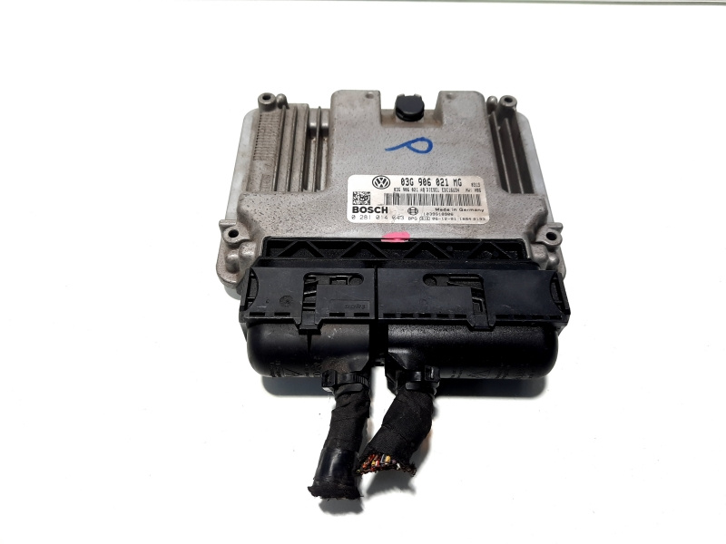 Calculator motor, cod 03G906021MG, 0281014043, Skoda Octavia 2 (1Z3) 1.9 TDI, BLS (idi:487159)