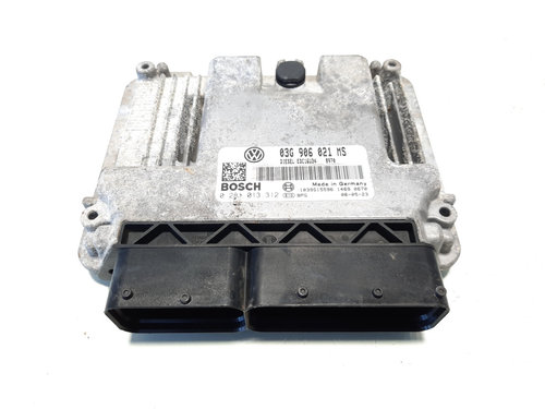 Calculator motor, cod 03G906021MS, 0281013312, Vw Passat (3C2), 2.0 TDI, BMP (idi:555144)