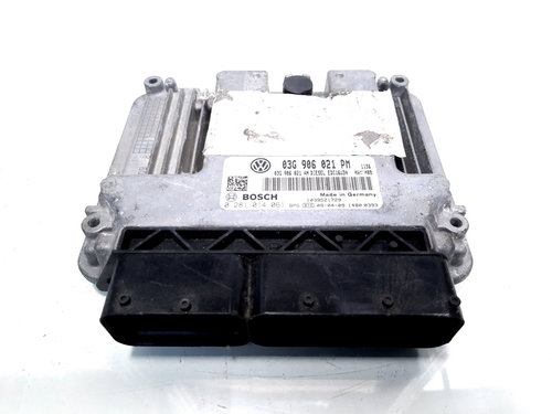 Calculator motor, cod 03G906021PM, 0281014061, Audi A3 (8P1) 1.9 TDI, BXE (idi:526879)