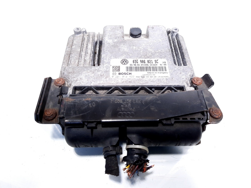 Calculator motor, cod 03G906021SC, 0281014422, Skoda Superb II (3T4) 1.9 TDI, BXE (idi:526891)