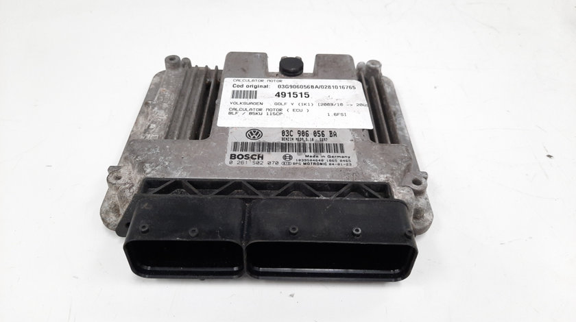 Calculator motor, cod 03G906056BA, 0281016765, Skoda Octavia 2 (1Z3) 1.6 FSI, BLF (idi:491515)