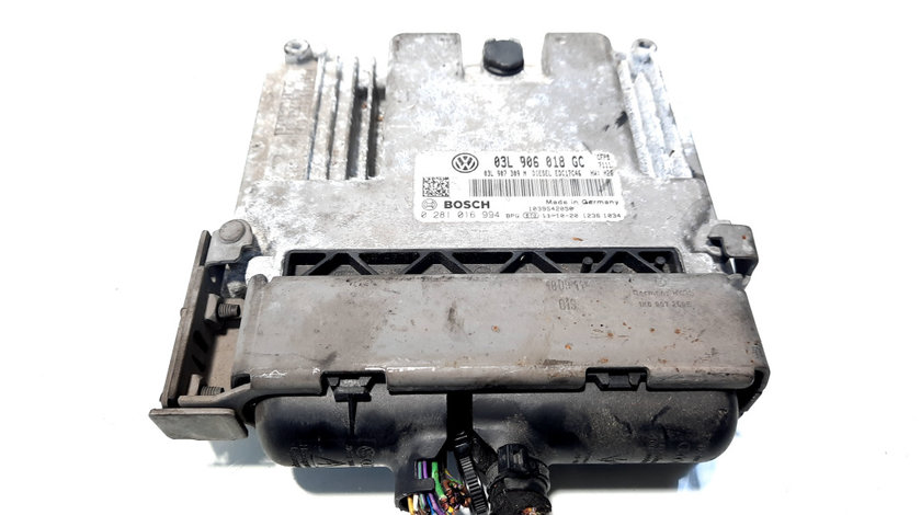 Calculator motor, cod 03L906018GC, 0281016994, VW Beetle (5C1), 2.0 TDI, CFF (idi:516737)