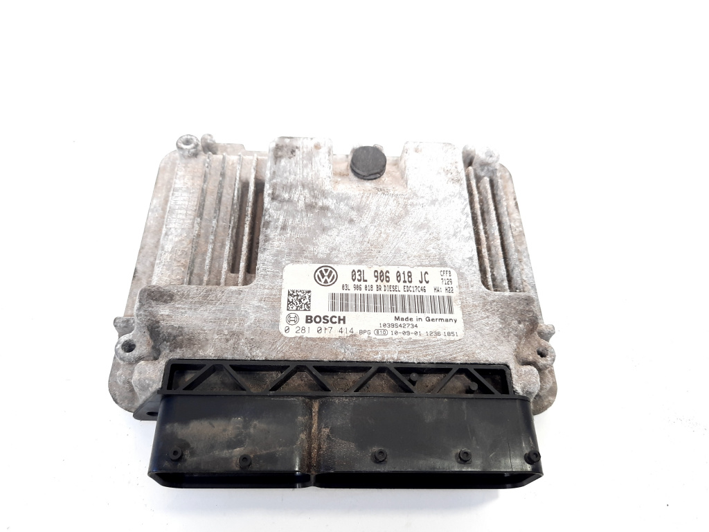 Calculator motor, cod 03L906018JC, 0281017414, Vw Golf 6 Plus, 2.0 TDI, CFFB (idi:548980)