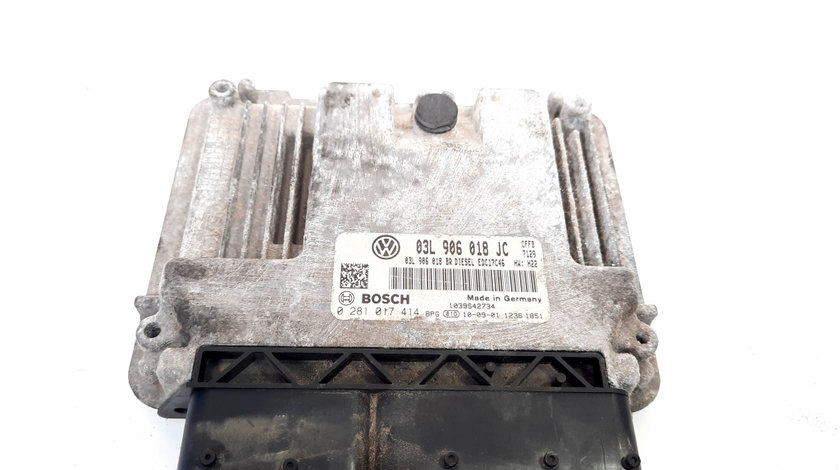 Calculator motor, cod 03L906018JC, 0281017414, Vw Golf 6 Plus, 2.0 TDI, CFFB (idi:548980)