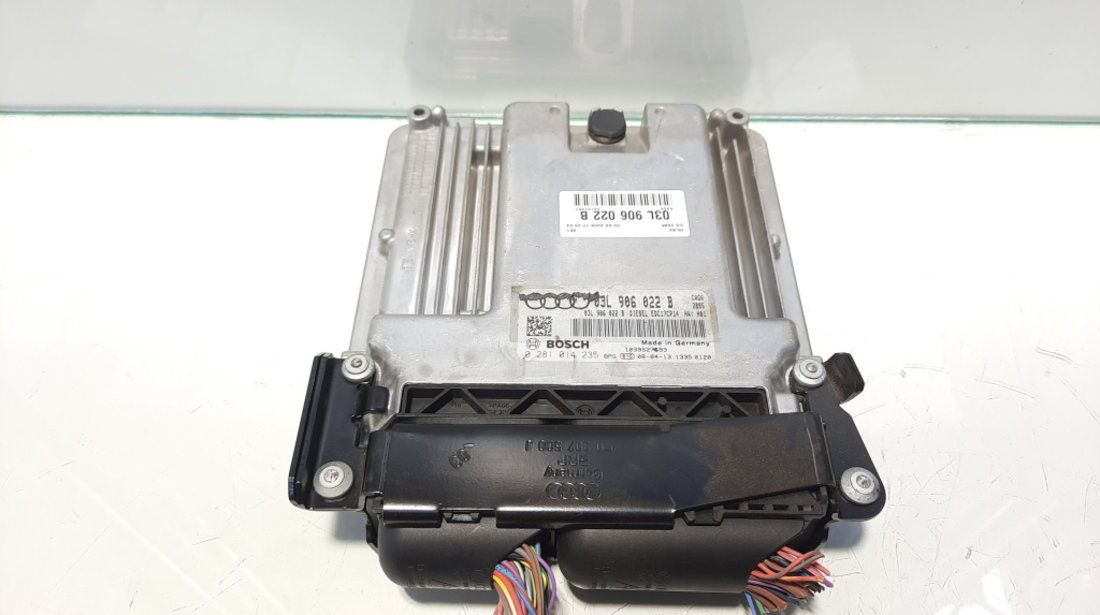 Calculator motor, cod 03L906022B, 0281014235, Audi A4 Avant (8K5, B8) 2.0 tdi, CAG