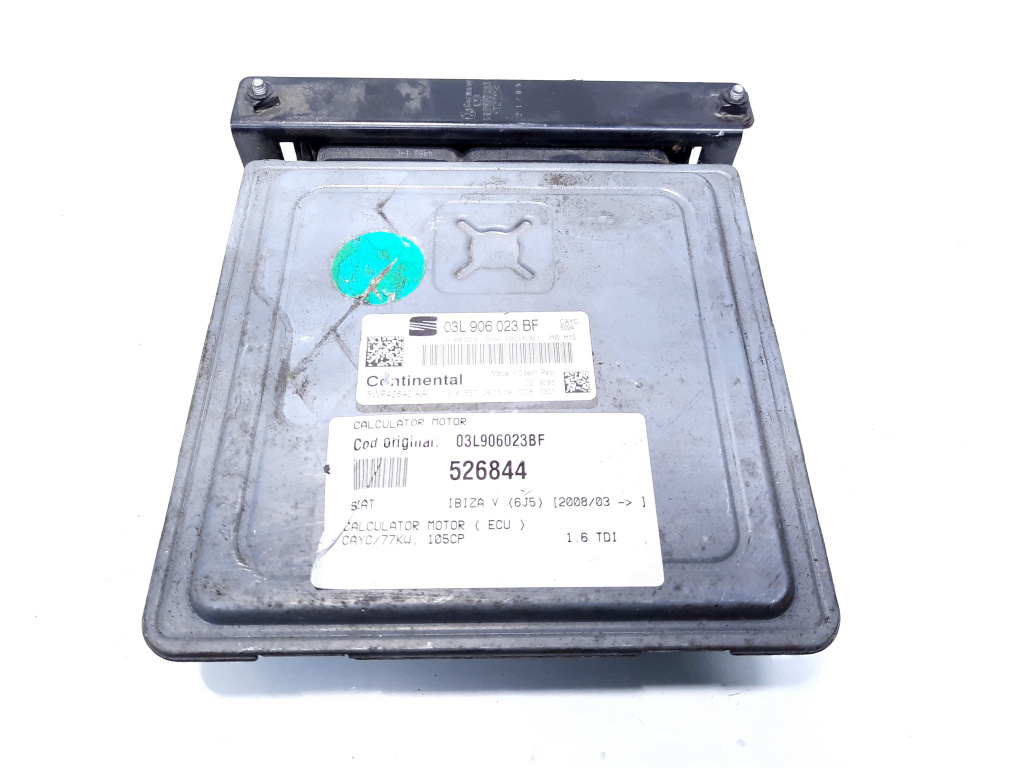 Calculator motor, cod 03L906023BF, Seat Ibiza 5 (6J5), 1.6 TDI, CAYC (id:526844)
