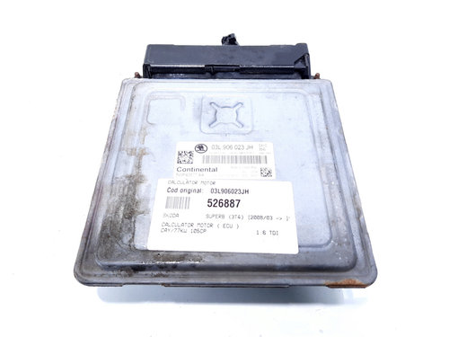 Calculator motor, cod 03L906023JH, Skoda Superb II (3T4), 1.6 TDI, CAY (id:526887)
