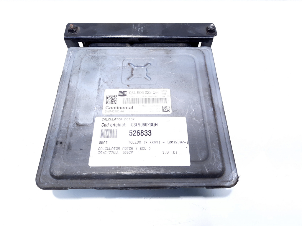 Calculator motor, cod 03L906023QH, Seat Toledo 4 (KG3) 1.6 TDI, CAYC (id:526833)