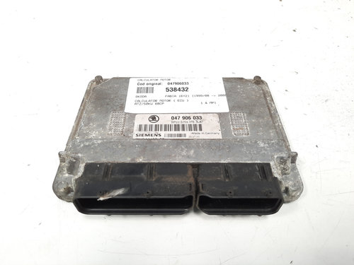 Calculator motor, cod 047906033, Skoda Fabia 1 Sedan (6Y3), 1.4 MPI, ATZ (idi:538432)