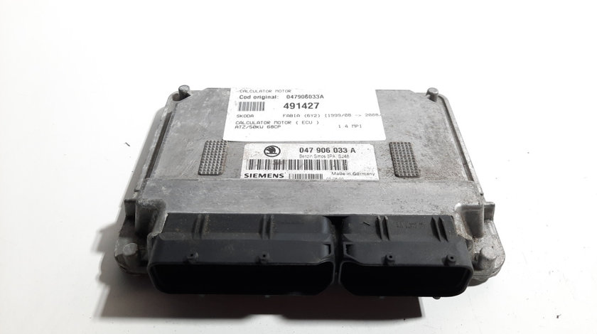 Calculator motor, cod 047906033A, Skoda Fabia 1 Sedan (6Y3), 1.4 MPI, ATZ (idi:491427)