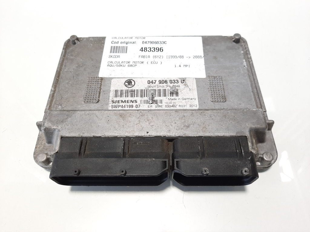 Calculator motor, cod 047906033C, Skoda Fabia 1 (6Y2) 1.4 MPI, AQW (id:483396)