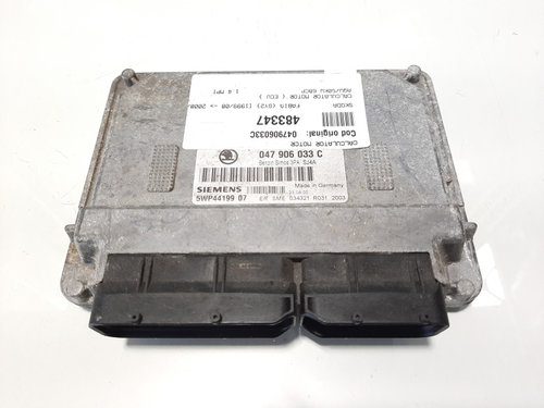 Calculator motor, cod 047906033C, Skoda Fabia 1 (6Y2) 1.4 MPI, AQW (id:483347)