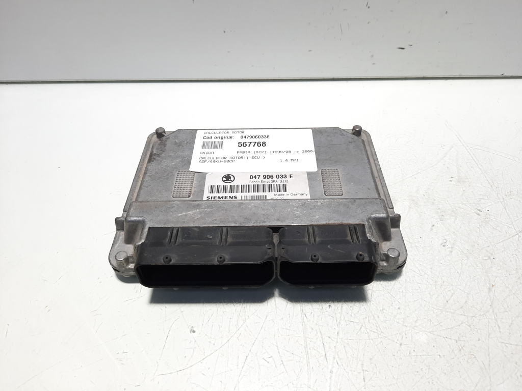 Calculator motor, cod 047906033E, Skoda Fabia 1 (6Y2), 1.4 mpi (id:567768)