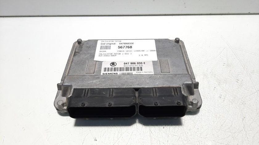 Calculator motor, cod 047906033E, Skoda Fabia 1 Sedan (6Y3) 1.4 mpi (idi:567768)