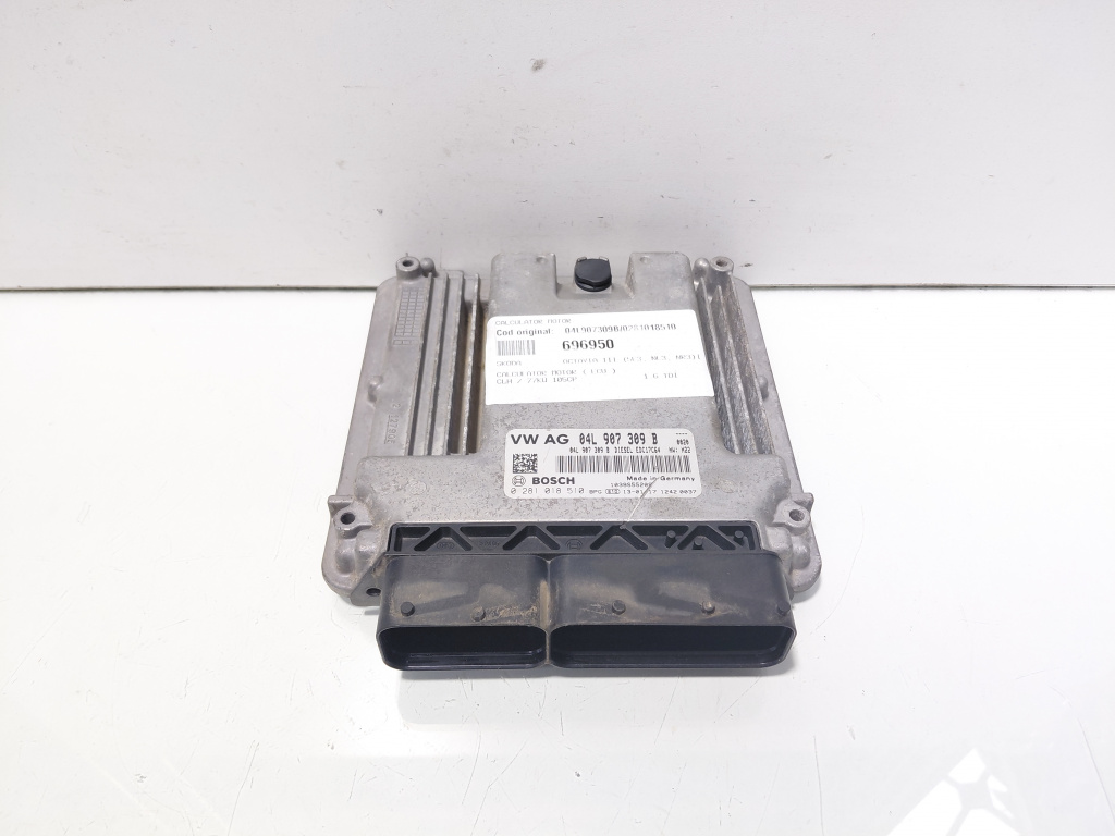 Calculator motor, cod 04L907309B, 0281018510, Seat Leon (5F1), 1.6 TDI, CLH (idi:696950)