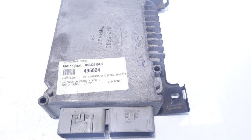 Calculator motor, cod 05033116AD, Chrysler PT Cruiser, 2.0 benz, ECC (id:495824)