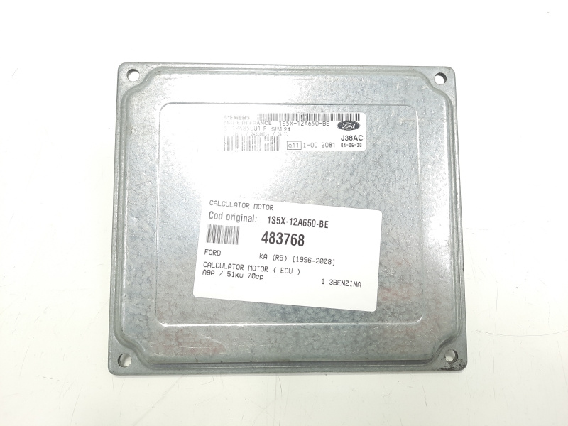 Calculator motor, cod 1S5X-12A650-BE, Ford Ka (RB) 1.3 B, A9A (id:483768)