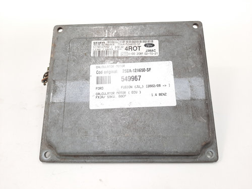 Calculator motor, cod 2S6A-12A650-SF, Ford Fusion (JU), 1.4 benz, FXJA (id:549967)