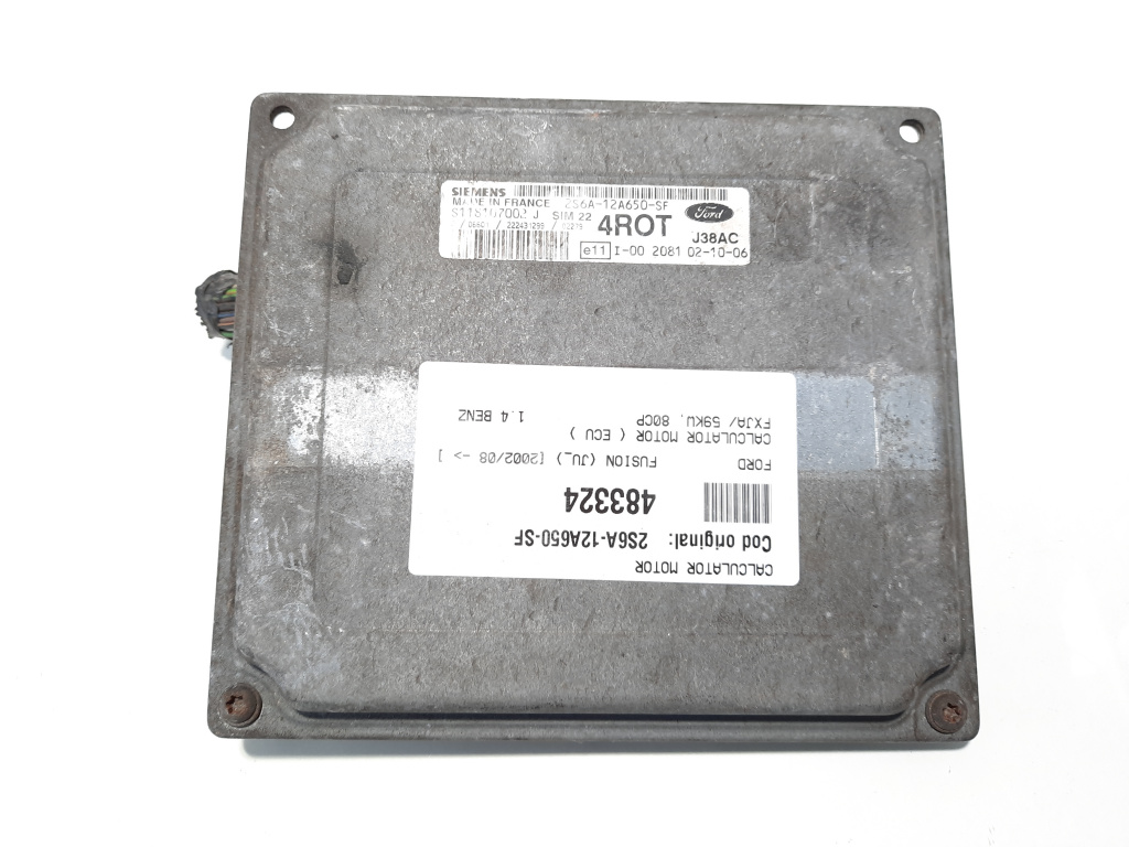 Calculator motor, cod 2S6A-12A650-SF, Mazda 2 (DY), 1.4 benz, FXJA (idi:483324)