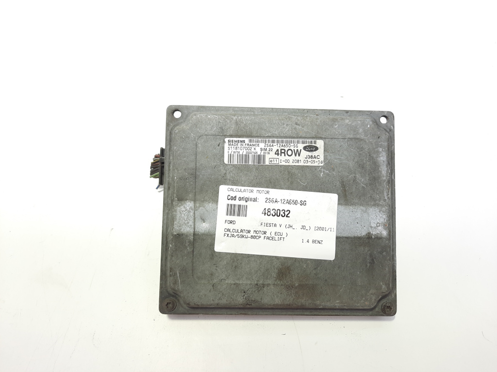 Calculator motor, cod 2S6A-12A650-SG, Ford Fusion (JU), 1.4 benz, FXJA (idi:483032)