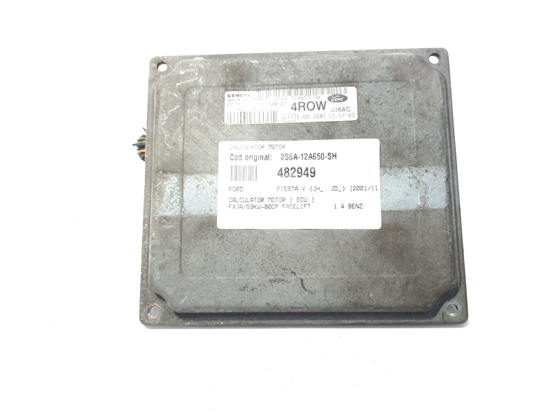Calculator motor, cod 2S6A-12A650-SH, Ford Fiesta 5, 1.4 B, FXJA (id:482949)