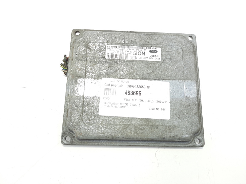 Calculator motor, cod 2S6A-12A650-TF, Ford Fiesta 5, 1.6 B, FYJA (id:483696)
