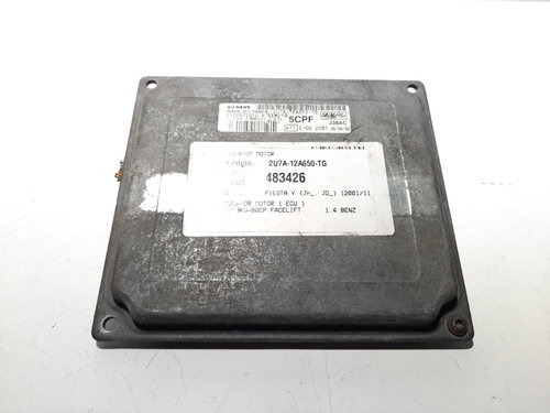 Calculator motor, cod 2U7A-12A650-TG, Ford Fusion (JU) 1.4 benz, FXJA (idi:483426)