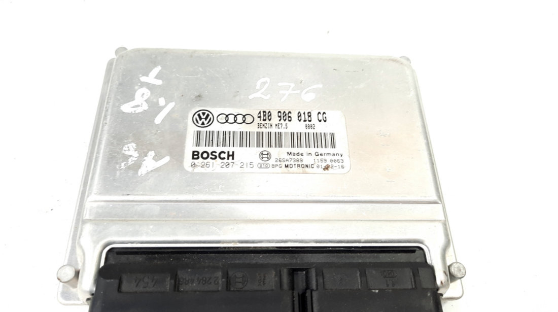 Calculator motor, cod 4B0906018CG, 0261207215, Audi A4 (8D2, B5) 1.8 turbo, AWT (idi:549893)