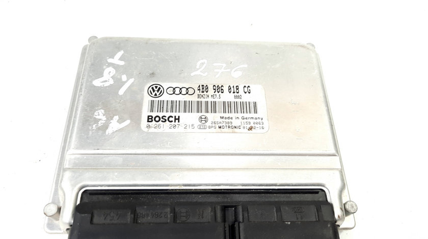 Calculator motor, cod 4B0906018CG, 0261207215, Audi A6 Avant (4B5, C5) 1.8 turbo, AWT (idi:549893)